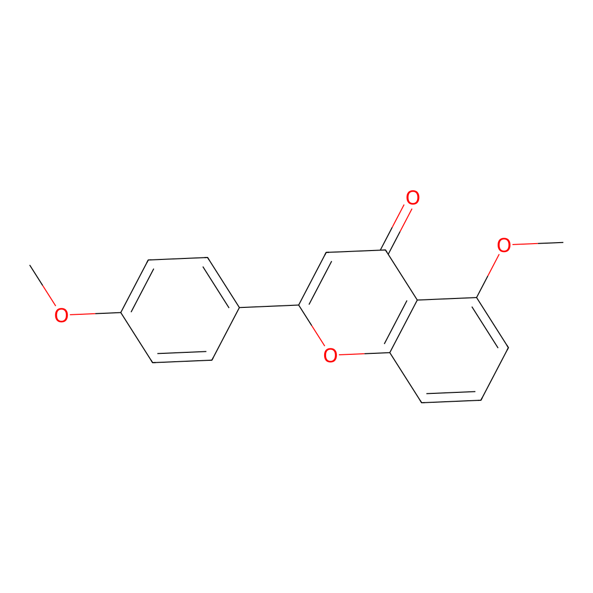 5,4'-Dimethoxyflavone molecular structure, CAS 6697-63-8