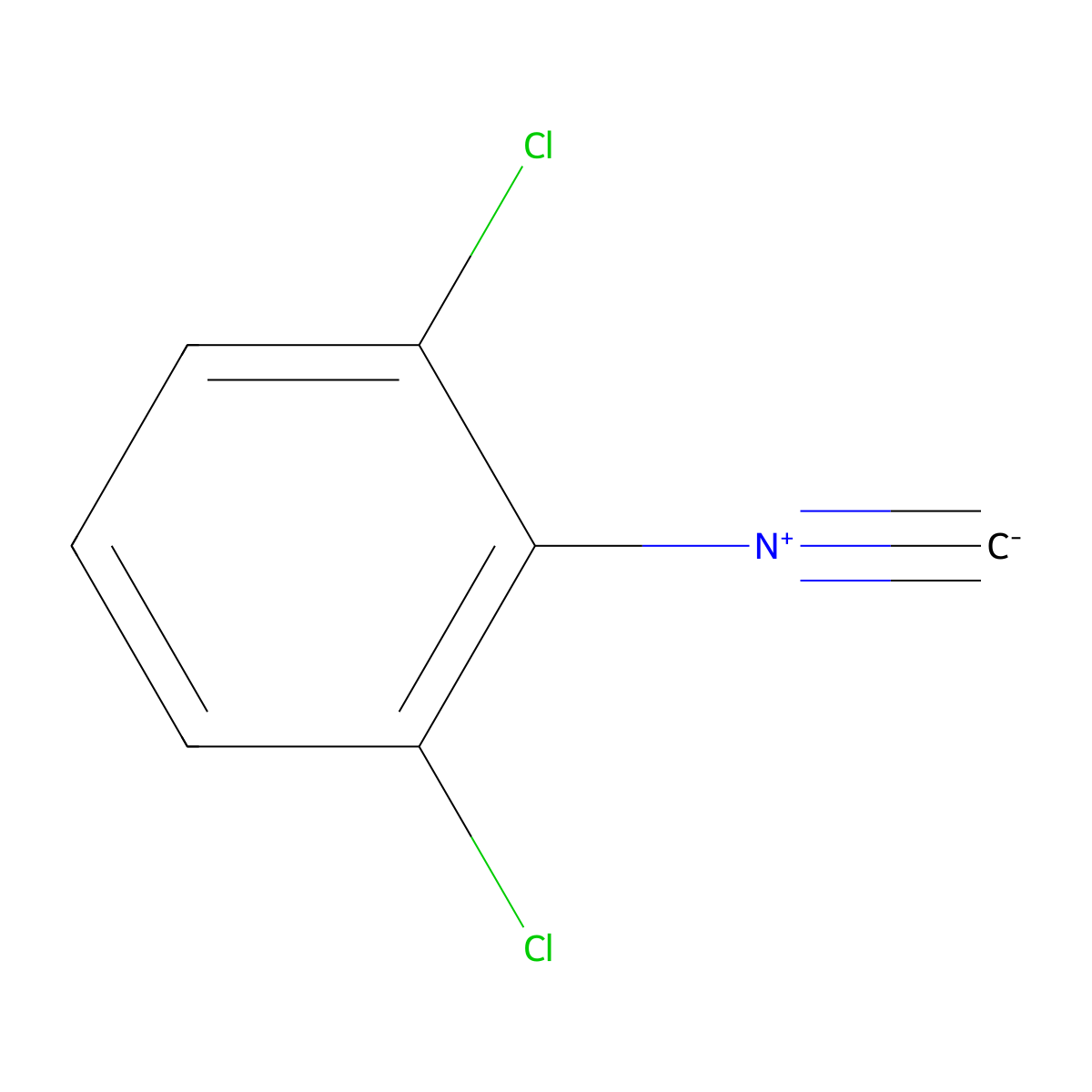 2,6-Dichlorophenylisocyanide molecular structure, CAS 6697-95-6