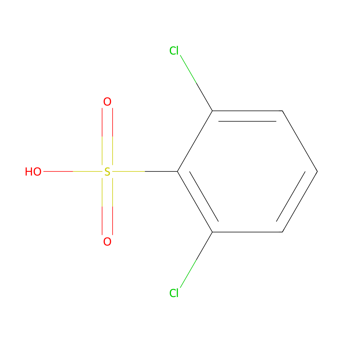 2,6-dichlorobenzenesulfonic Acid molecular structure, CAS 6697-96-7