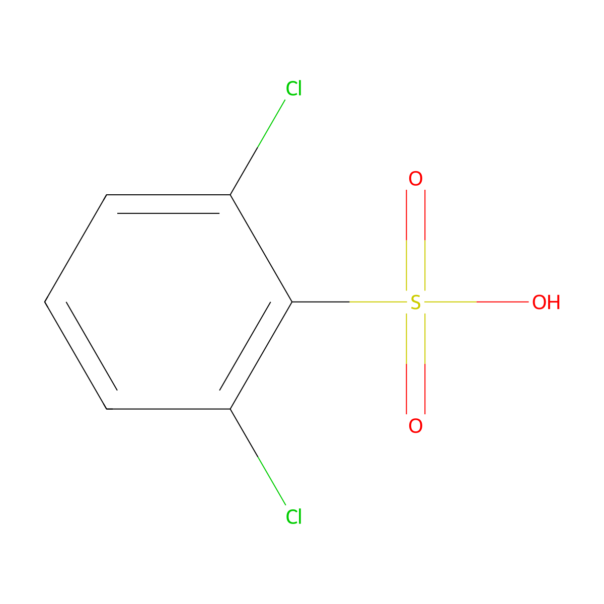 2,6-dichlorobenzenesulfonic Acid molecular structure, CAS 6697-96-7