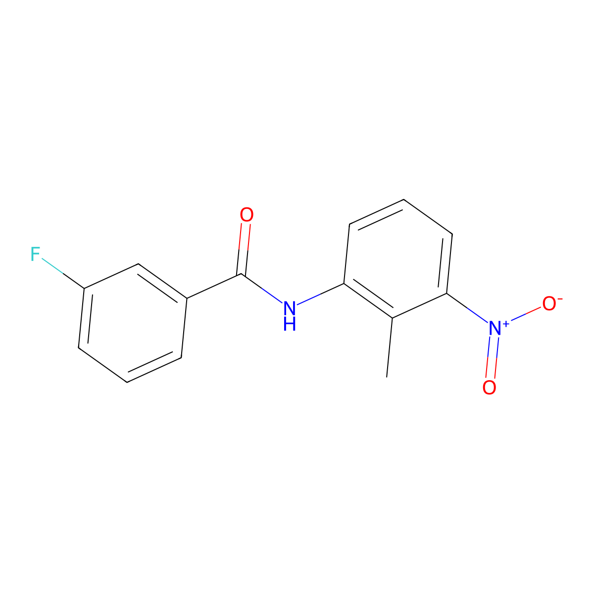 3-fluoro-N-(2-methyl-3-nitrophenyl)benzamide molecular structure, CAS 669704-60-3