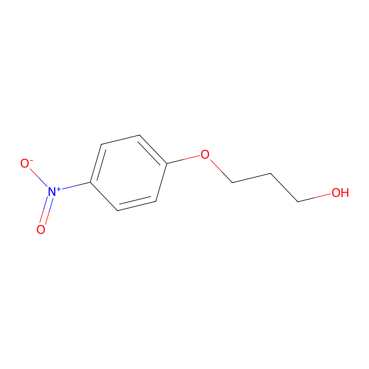 3-(4-Nitro-phenoxy)-propan-1-OL molecular structure, CAS 66971-02-6