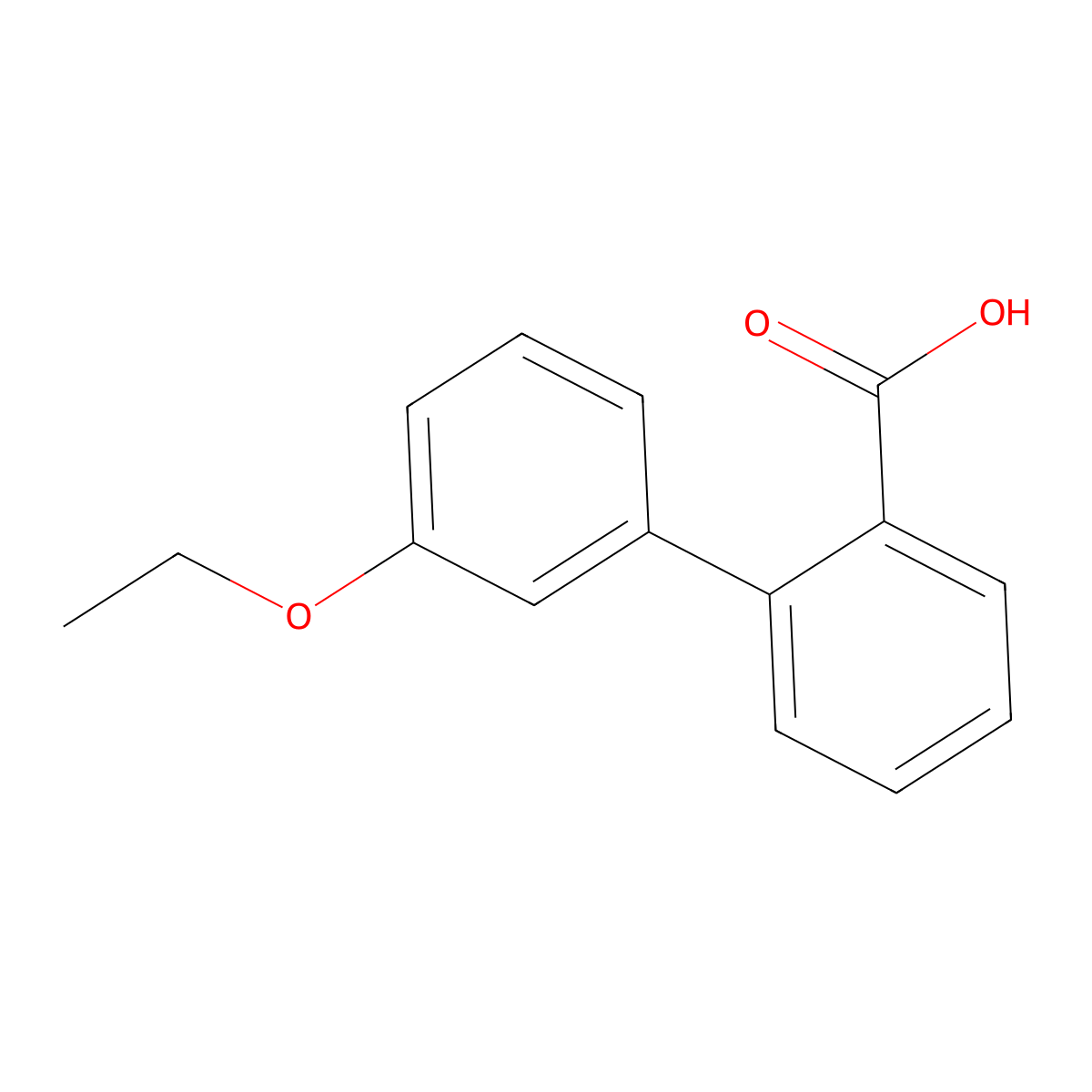 3'-Ethoxy-biphenyl-2-carboxylic acid molecular structure, CAS 669713-70-6