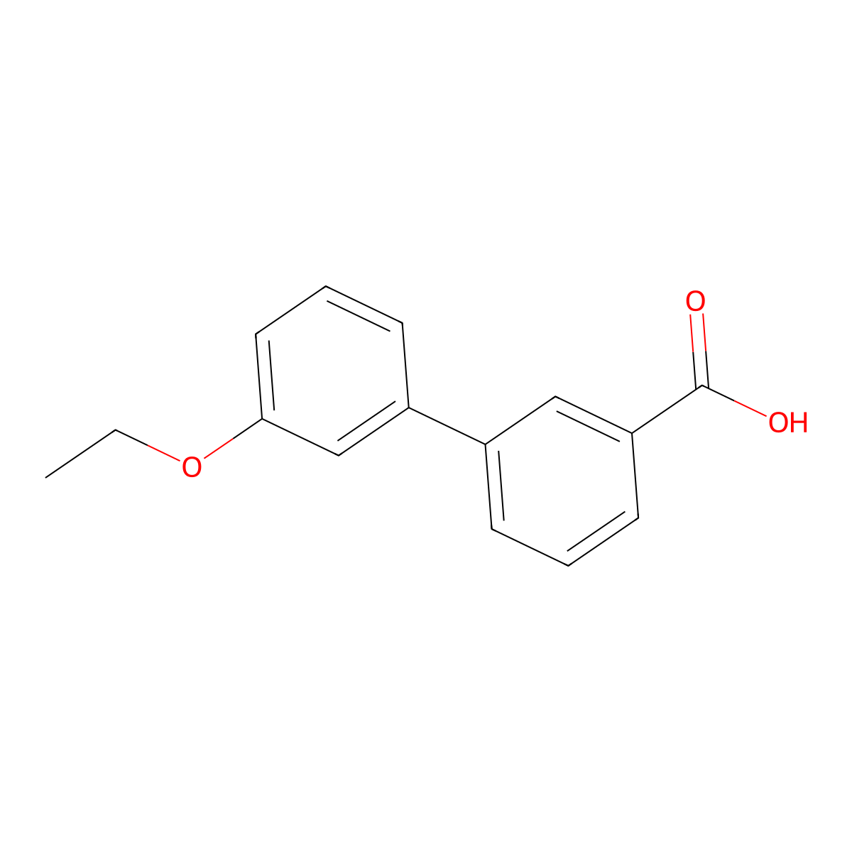 3'-Ethoxy-biphenyl-3-carboxylic acid molecular structure, CAS 669713-71-7