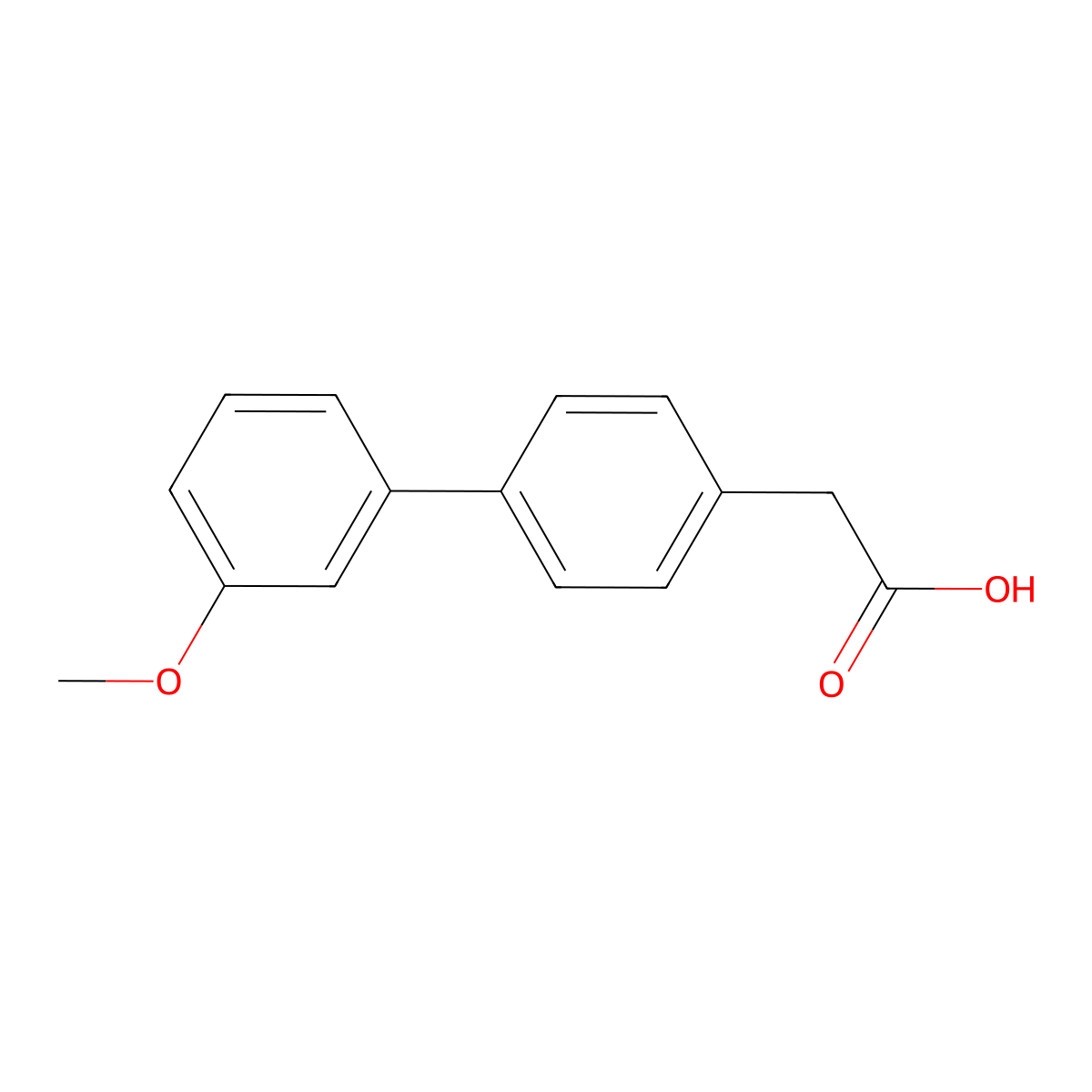 2-(3'-Methoxy-[1,1'-biphenyl]-4-yl)acetic acid molecular structure, CAS 669713-73-9