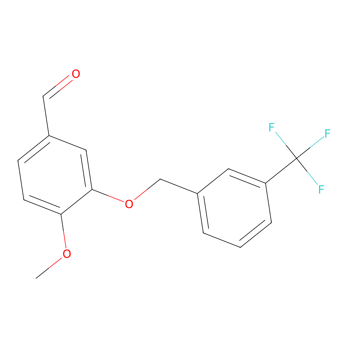 4-Methoxy-3-{[3-(trifluoromethyl)benzyl]oxy}benzaldehyde molecular structure, CAS 669739-13-3