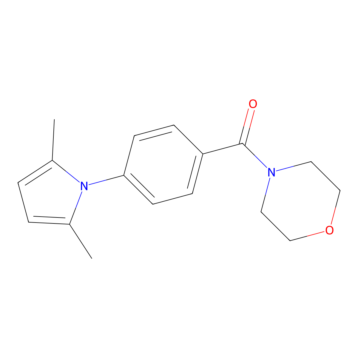 [4-(2,5-Dimethylpyrrol-1-yl)phenyl]-morpholin-4-ylmethanone molecular structure, CAS 669740-61-8