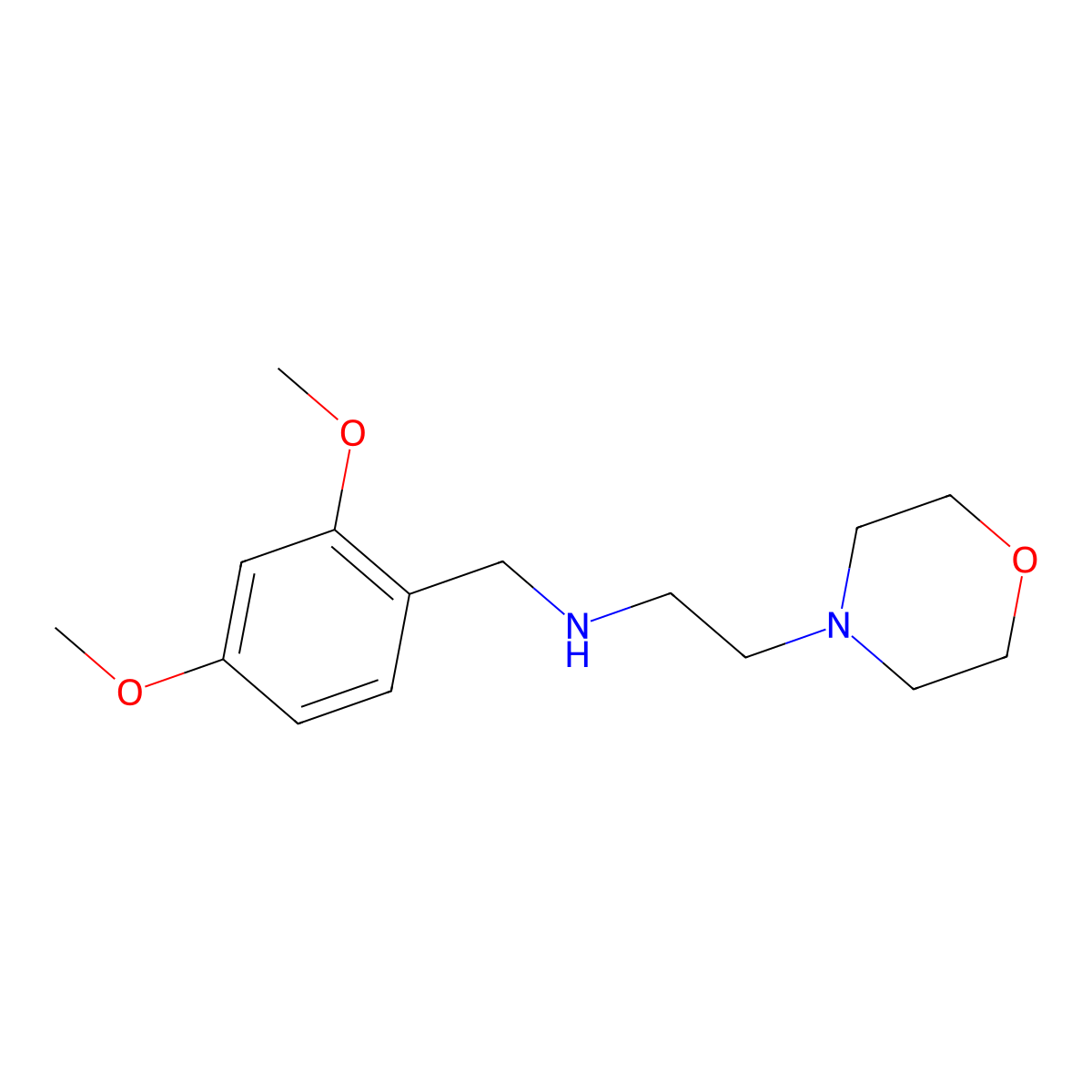 N-(2,4-dimethoxybenzyl)-2-(morpholin-4-yl)ethanamine molecular structure, CAS 669744-53-0