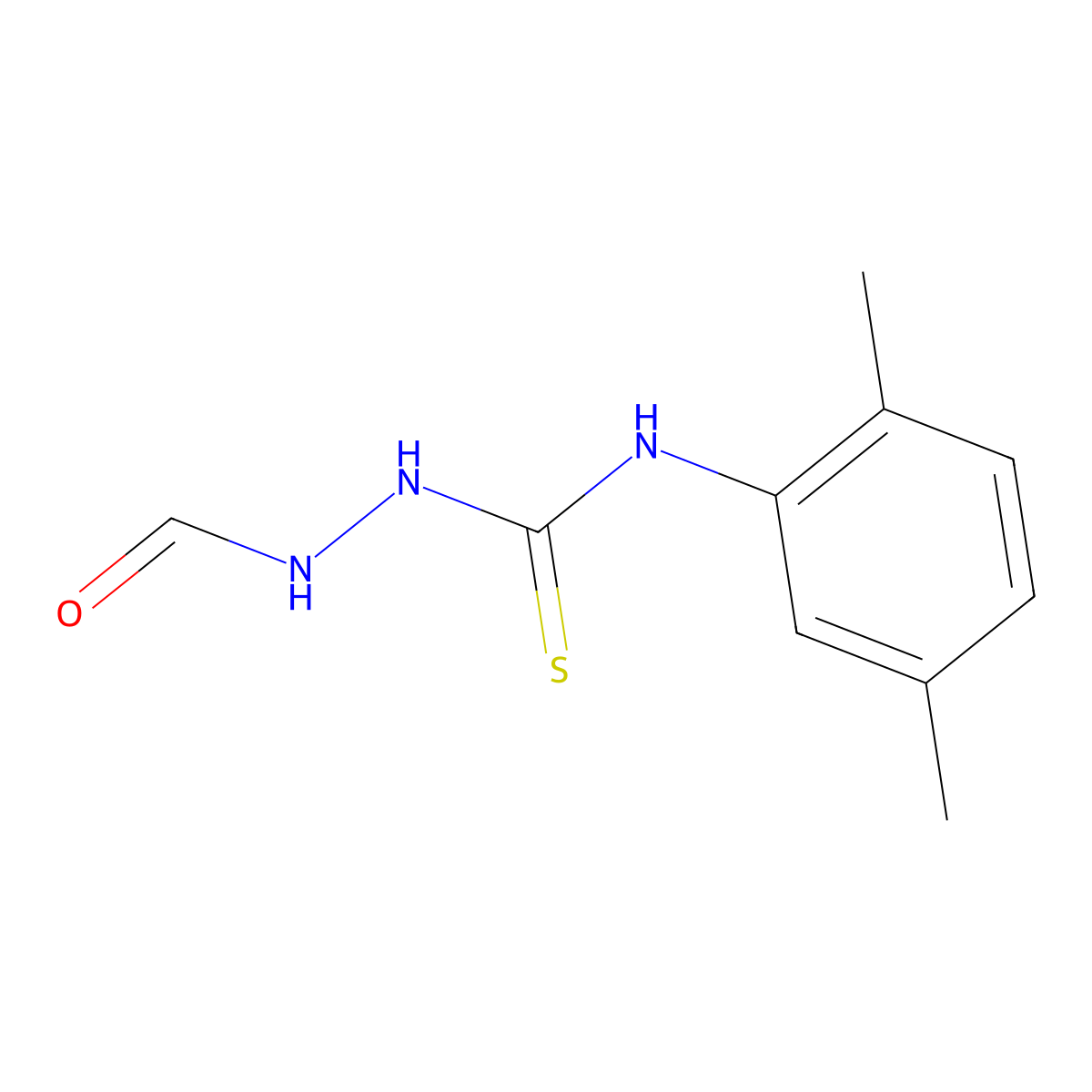 N-(2,5-dimethylphenyl)-2-formylhydrazinecarbothioamide molecular structure, CAS 669747-74-4