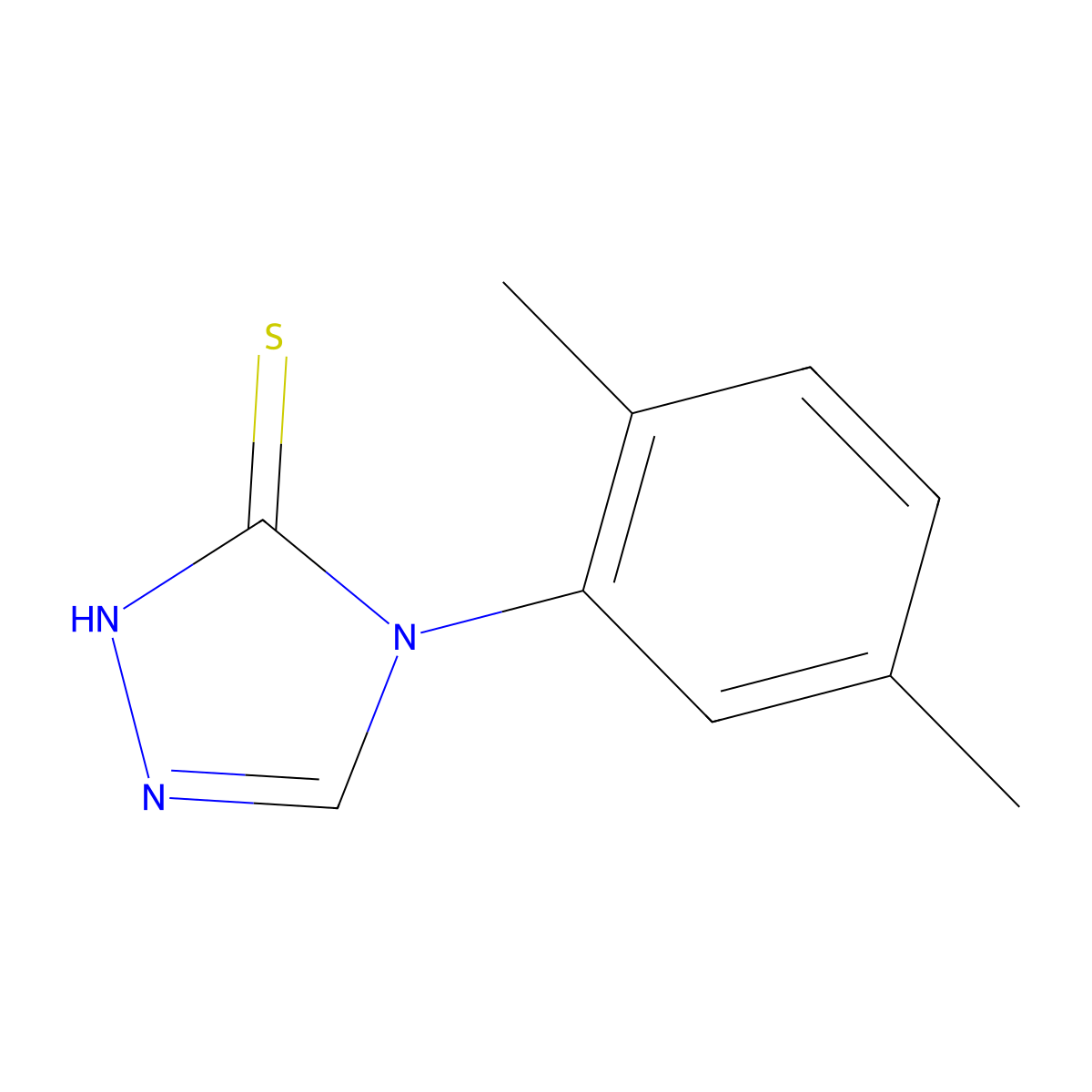 4-(2,5-dimethylphenyl)-4H-1,2,4-triazole-3-thiol molecular structure, CAS 669748-32-7