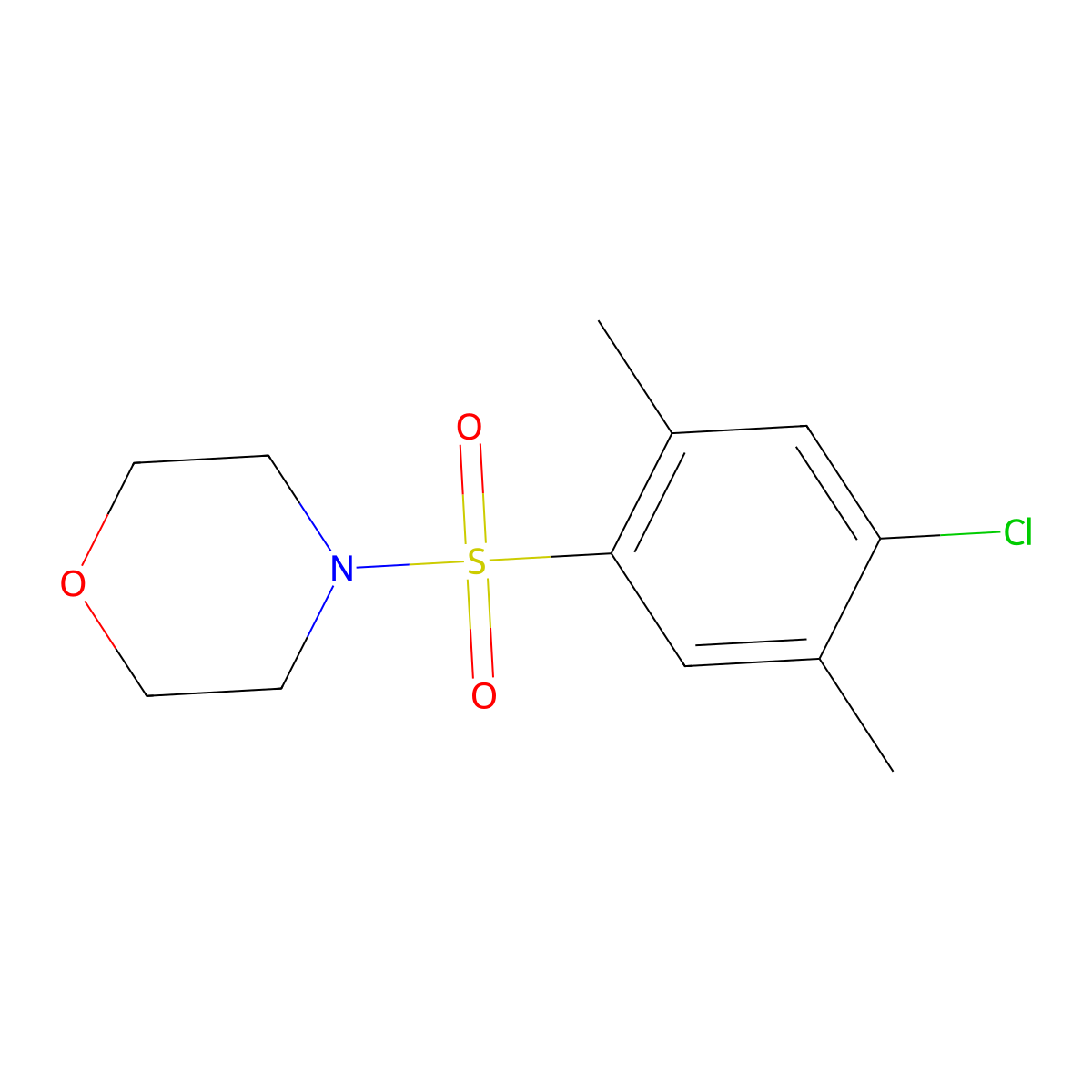 4-(4-Chloro-2,5-dimethylbenzenesulfonyl)morpholine molecular structure, CAS 669748-98-5