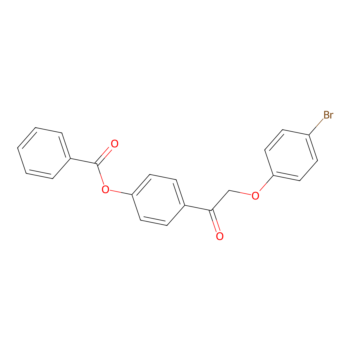 [4-[2-(4-Bromophenoxy)acetyl]phenyl] benzoate molecular structure, CAS 669756-00-7