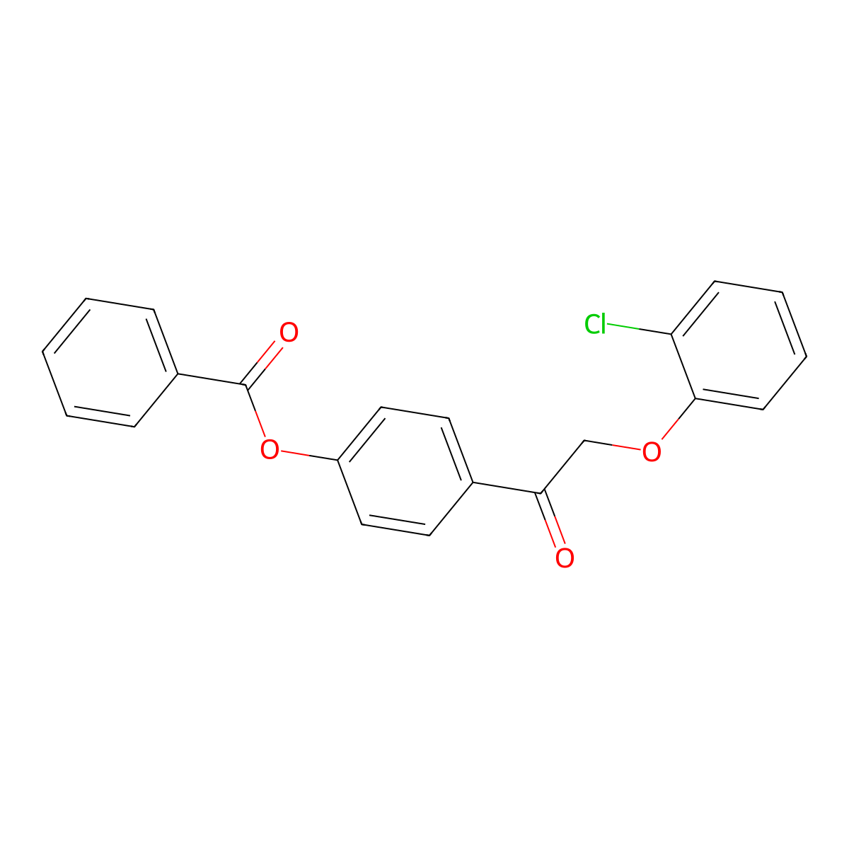 [4-[2-(2-Chlorophenoxy)acetyl]phenyl] benzoate molecular structure, CAS 669756-12-1