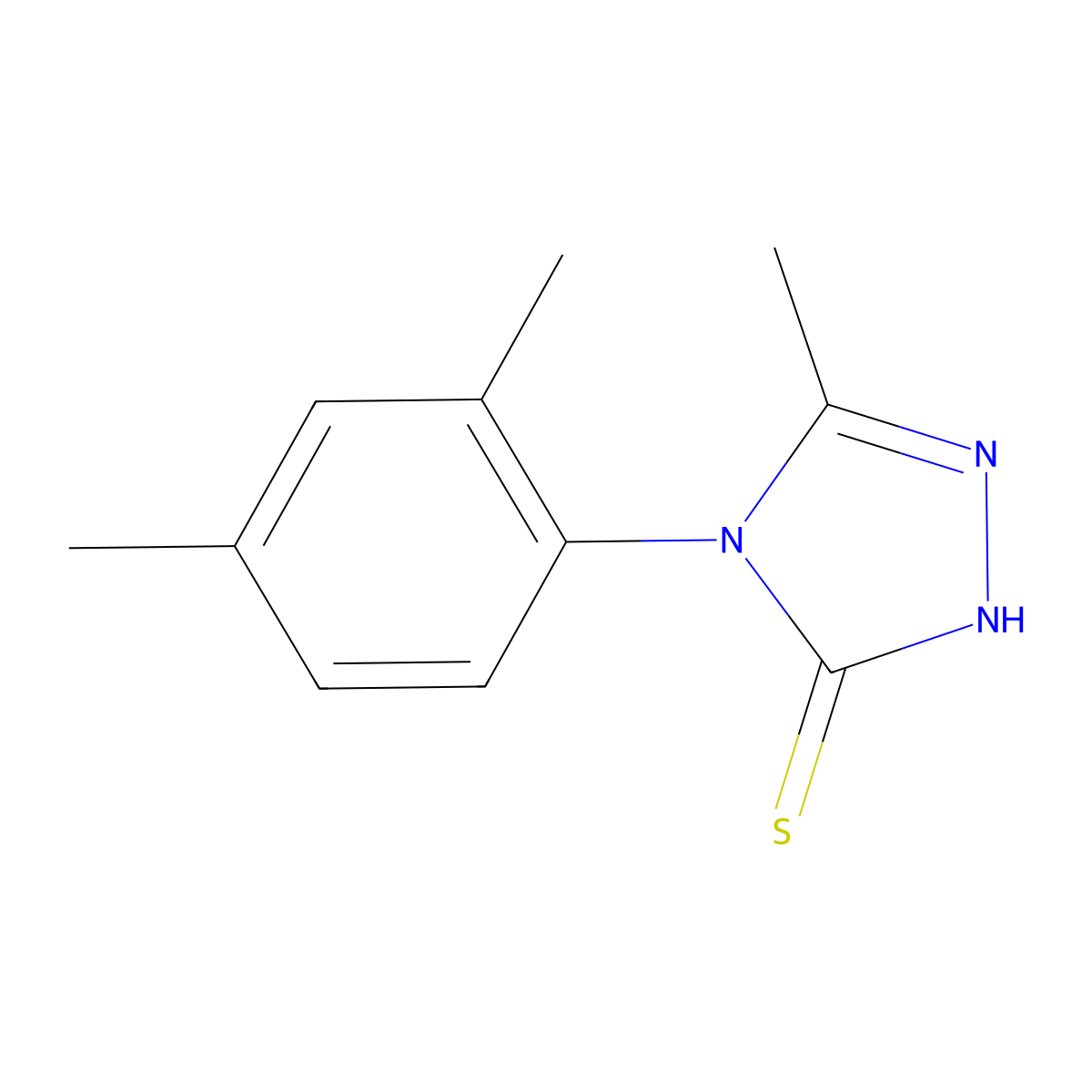 4-(2,4-Dimethylphenyl)-5-methyl-1,2,4-triazole-3-thiol molecular structure, CAS 669757-13-5