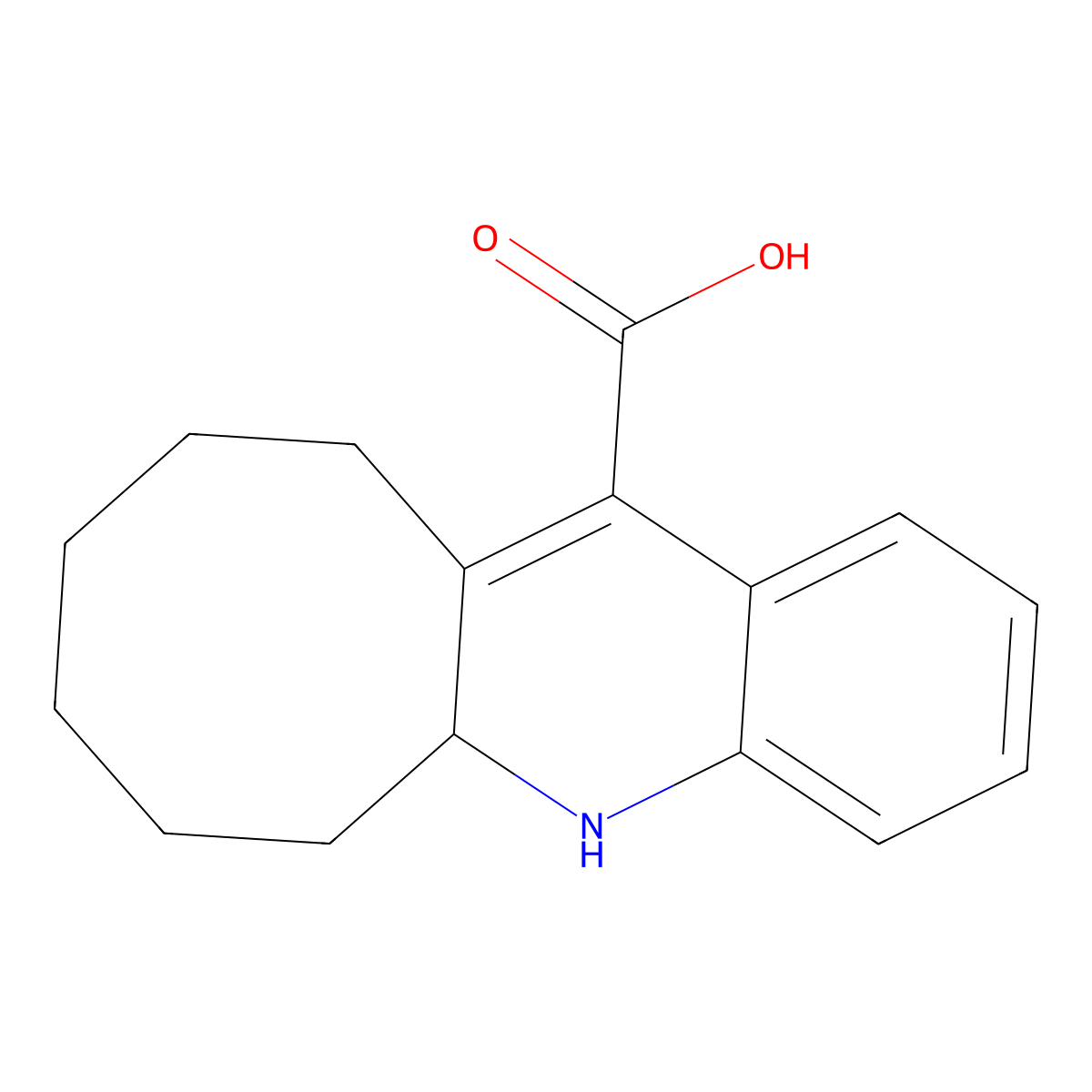 5,5a,6,7,8,9,10,11-Octahydrocycloocta[b]quinoline-12-carboxylic acid molecular structure, CAS 669757-85-1