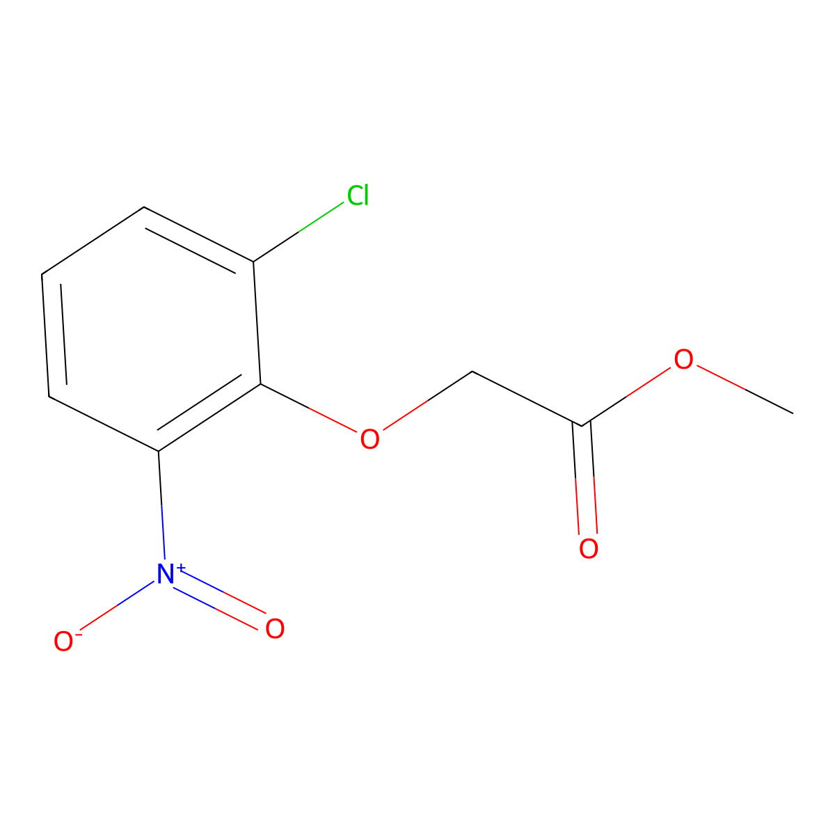Methyl (2-chloro-6-nitrophenoxy)acetate molecular structure, CAS 669758-45-6
