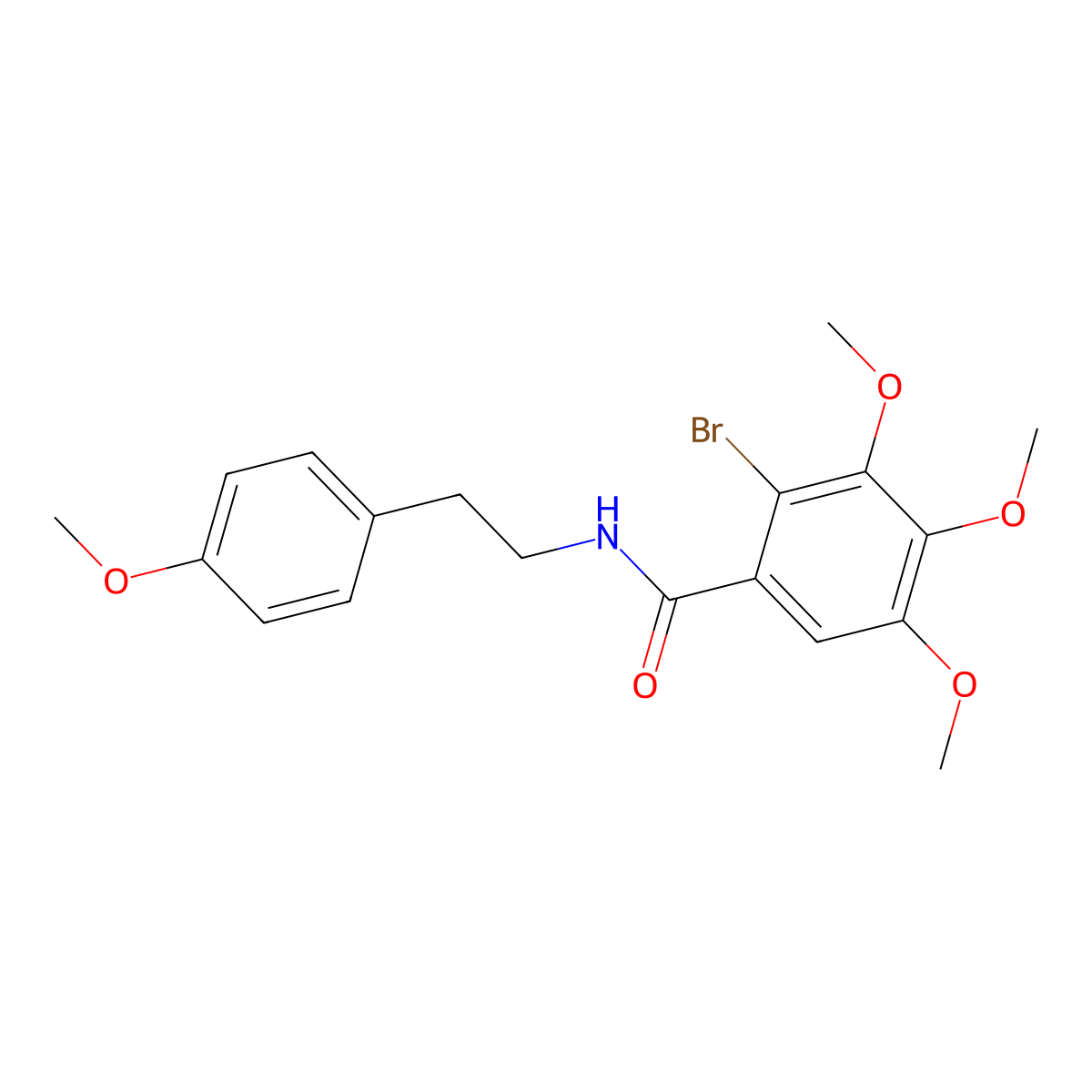 2-bromo-3,4,5-trimethoxy-N-[2-(4-methoxyphenyl)ethyl]benzamide molecular structure, CAS 669758-90-1