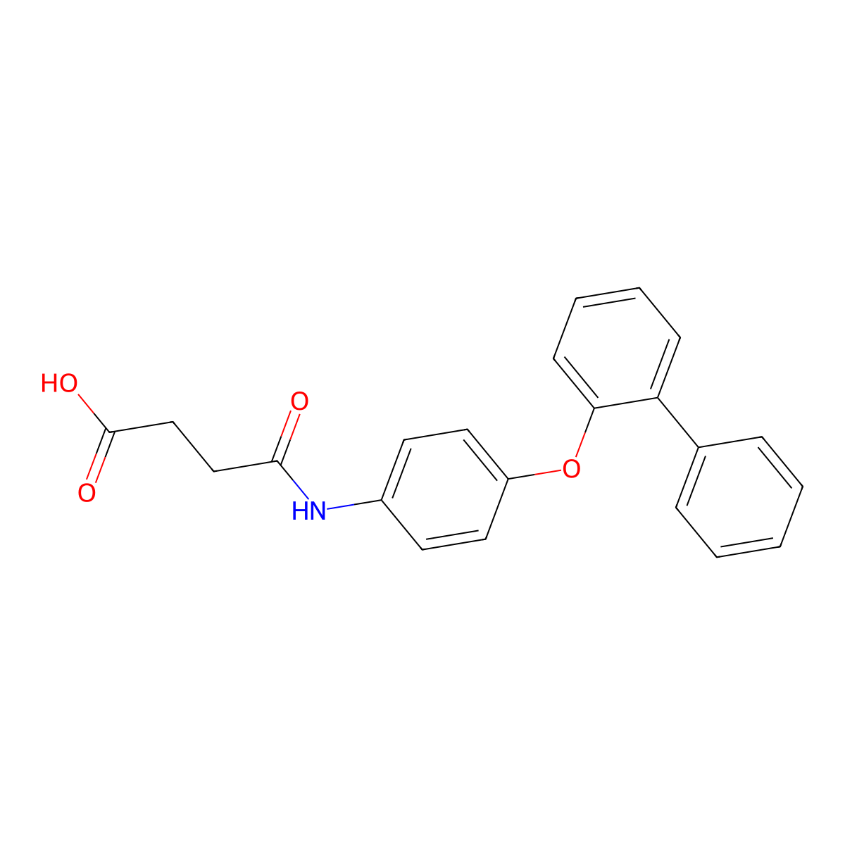 4-Oxo-4-[4-(2-phenylphenoxy)anilino]butanoic acid molecular structure, CAS 669760-27-4