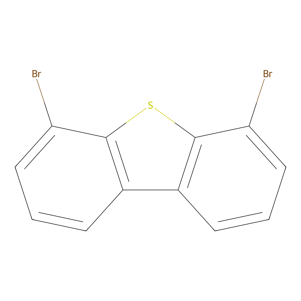 4,6-Dibromodibenzothiophene molecular structure, CAS 669773-34-6