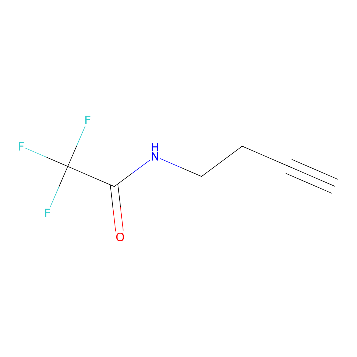 N-(but-3-yn-1-yl)-2,2,2-trifluoroacetamide molecular structure, CAS 669776-70-9