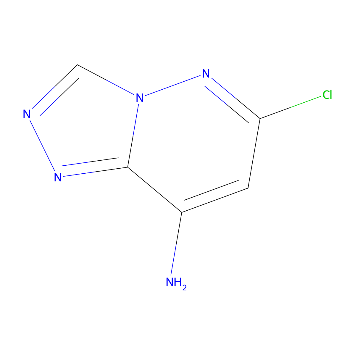 6-Chloro-[1,2,4]triazolo[4,3-b]pyridazin-8-amine molecular structure, CAS 6698-57-3