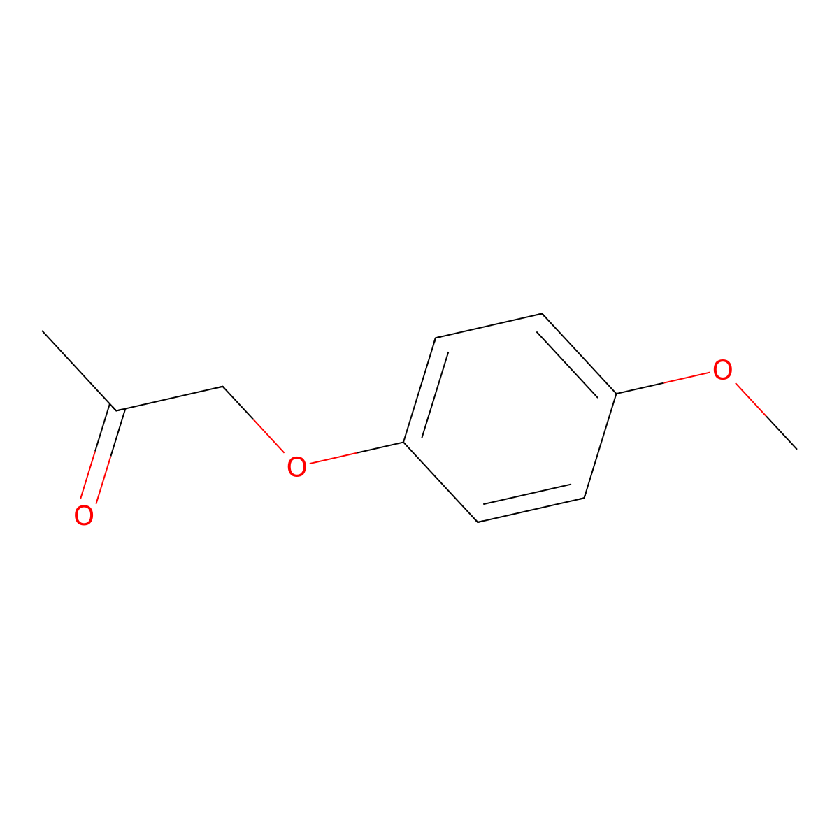1-(4-Methoxyphenoxy)acetone molecular structure, CAS 6698-71-1