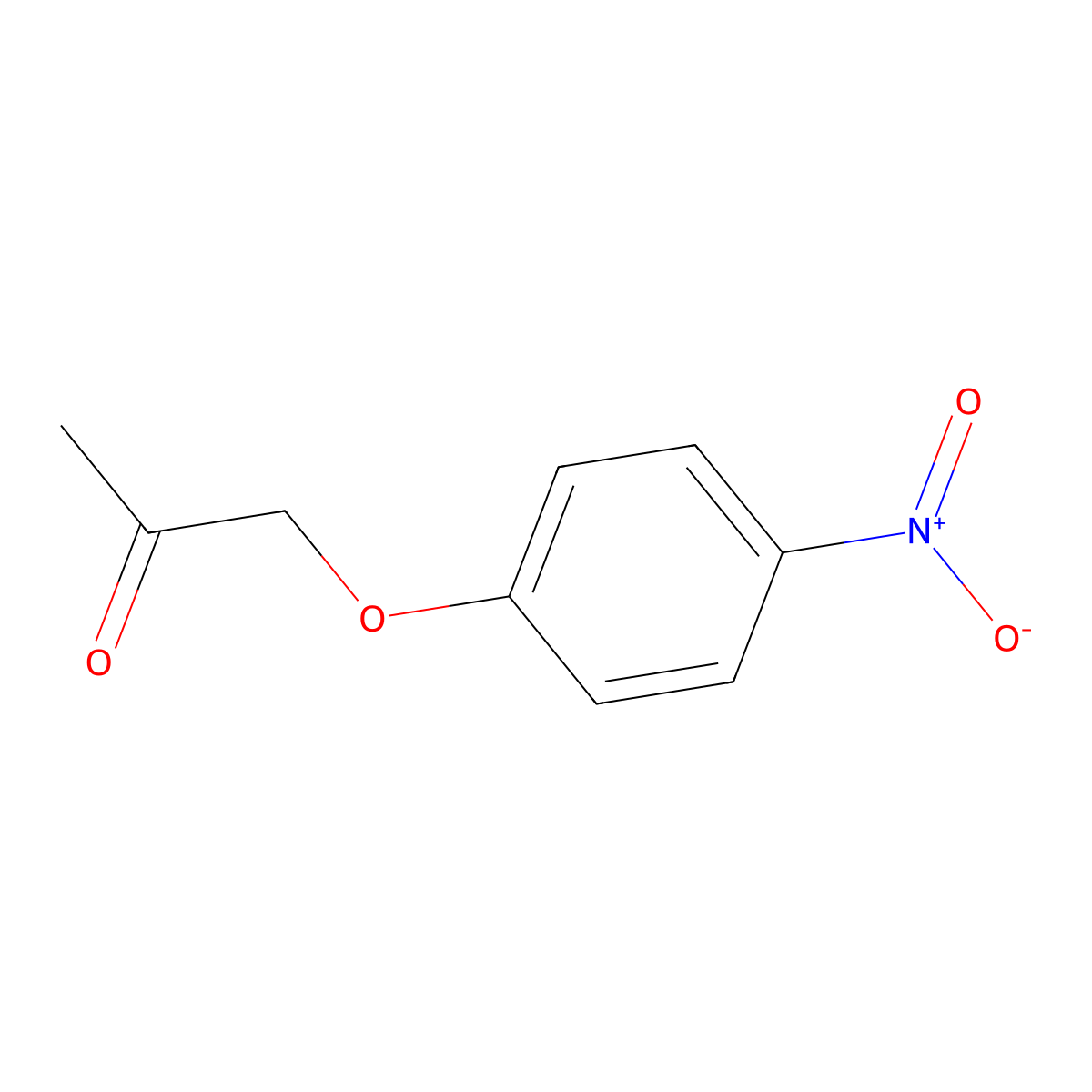 1-(4-Nitrophenoxy)propan-2-one molecular structure, CAS 6698-72-2