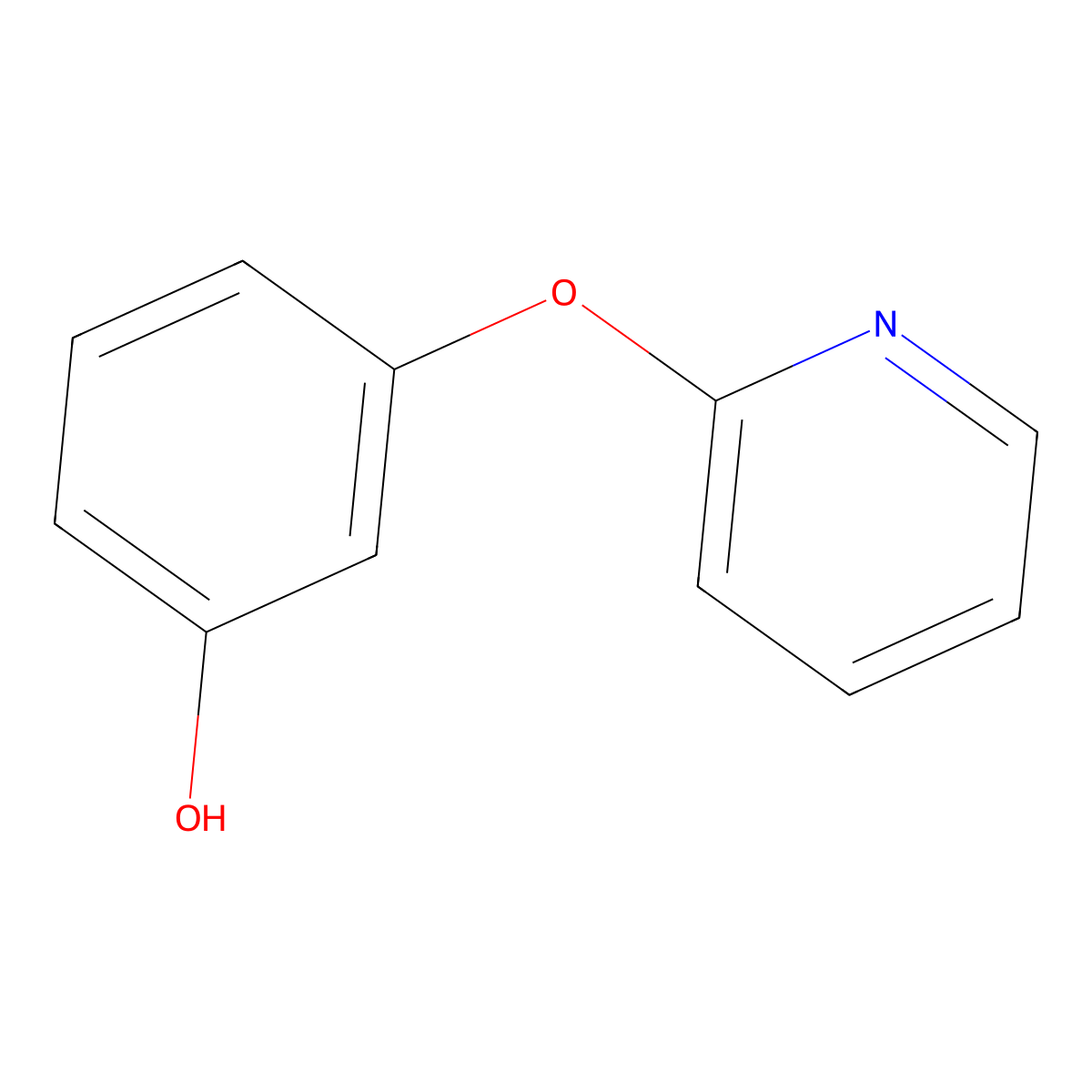 3-(Pyridin-2-yloxy)phenol molecular structure, CAS 66982-42-1