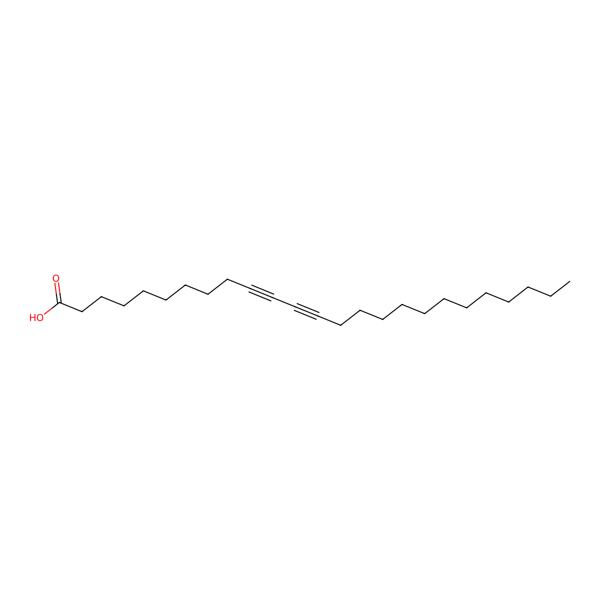10,12-Pentacosadiynoic acid molecular structure, CAS 66990-32-7