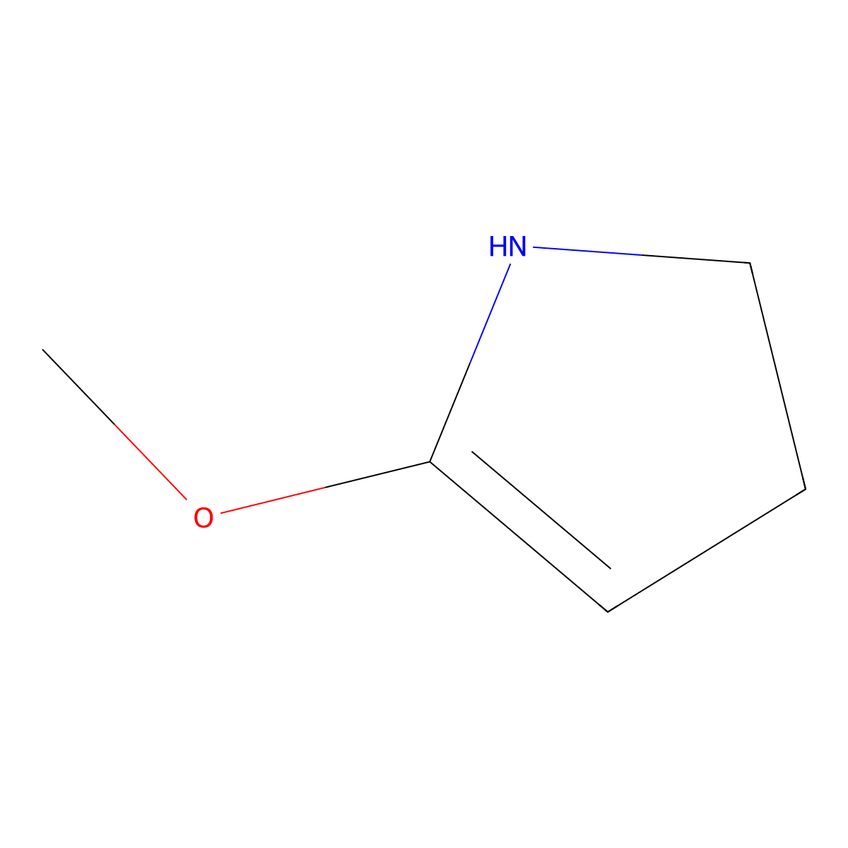 2-Methoxypyrroline molecular structure, CAS 66996-69-8