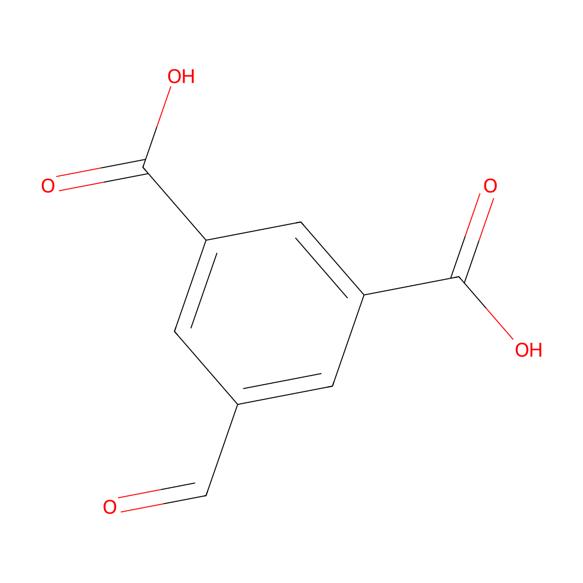 5-Formylisophthalic acid molecular structure, CAS 66998-60-5