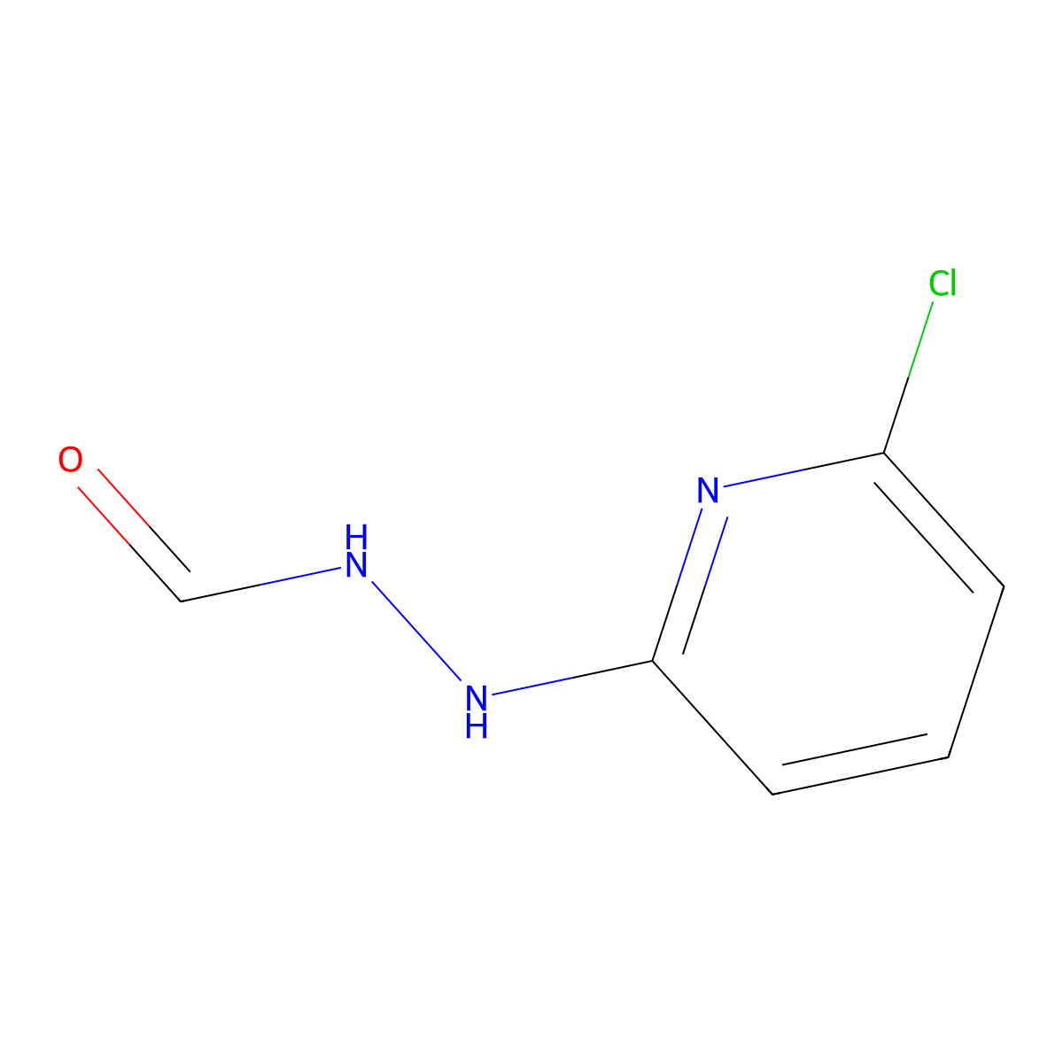 N'-(6-Chloropyridin-2-yl)formohydrazide molecular structure, CAS 66999-50-6