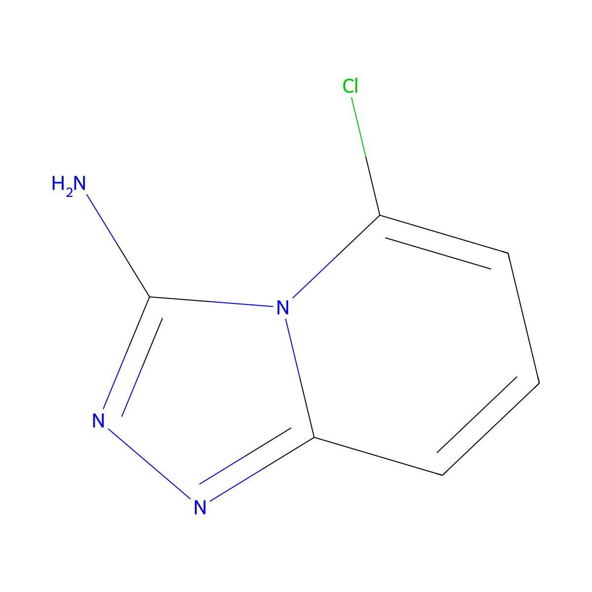 5-Chloro-[1,2,4]triazolo[4,3-a]pyridin-3-amine molecular structure, CAS 66999-63-1