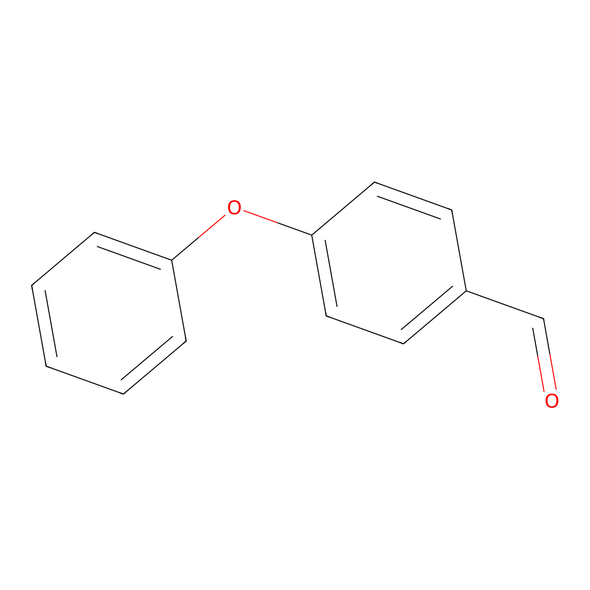 4-Phenoxybenzaldehyde molecular structure, CAS 67-36-7