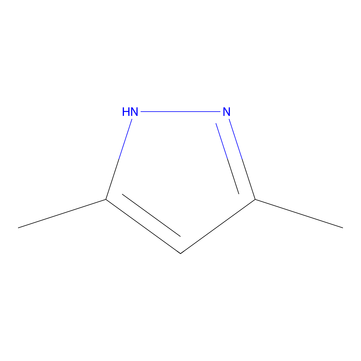 3,5-Dimethylpyrazole molecular structure, CAS 67-51-6
