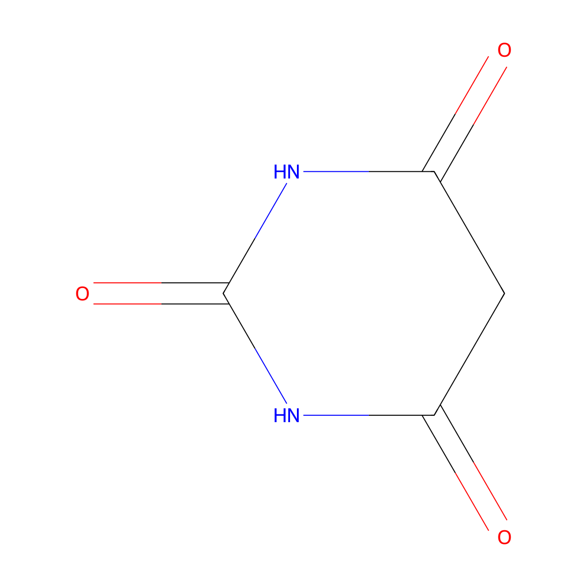 Barbituric Acid molecular structure, CAS 67-52-7