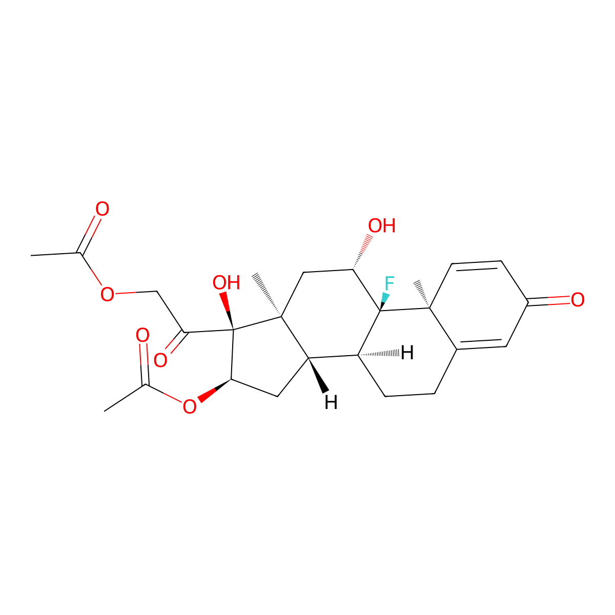 Triamcinolone Diacetate molecular structure, CAS 67-78-7