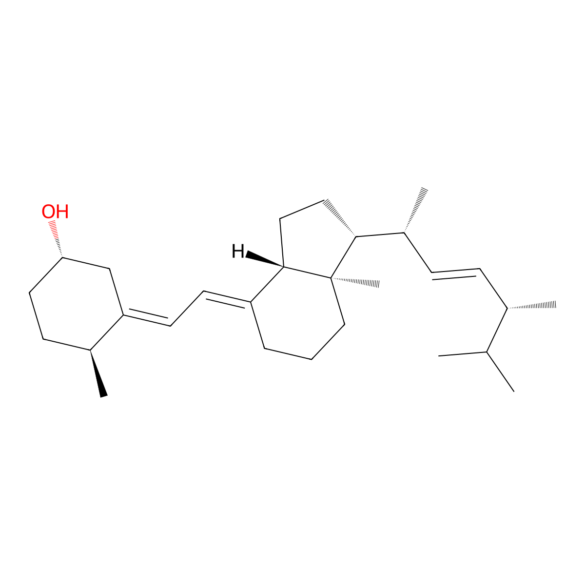 Dihydrotachysterol molecular structure, CAS 67-96-9