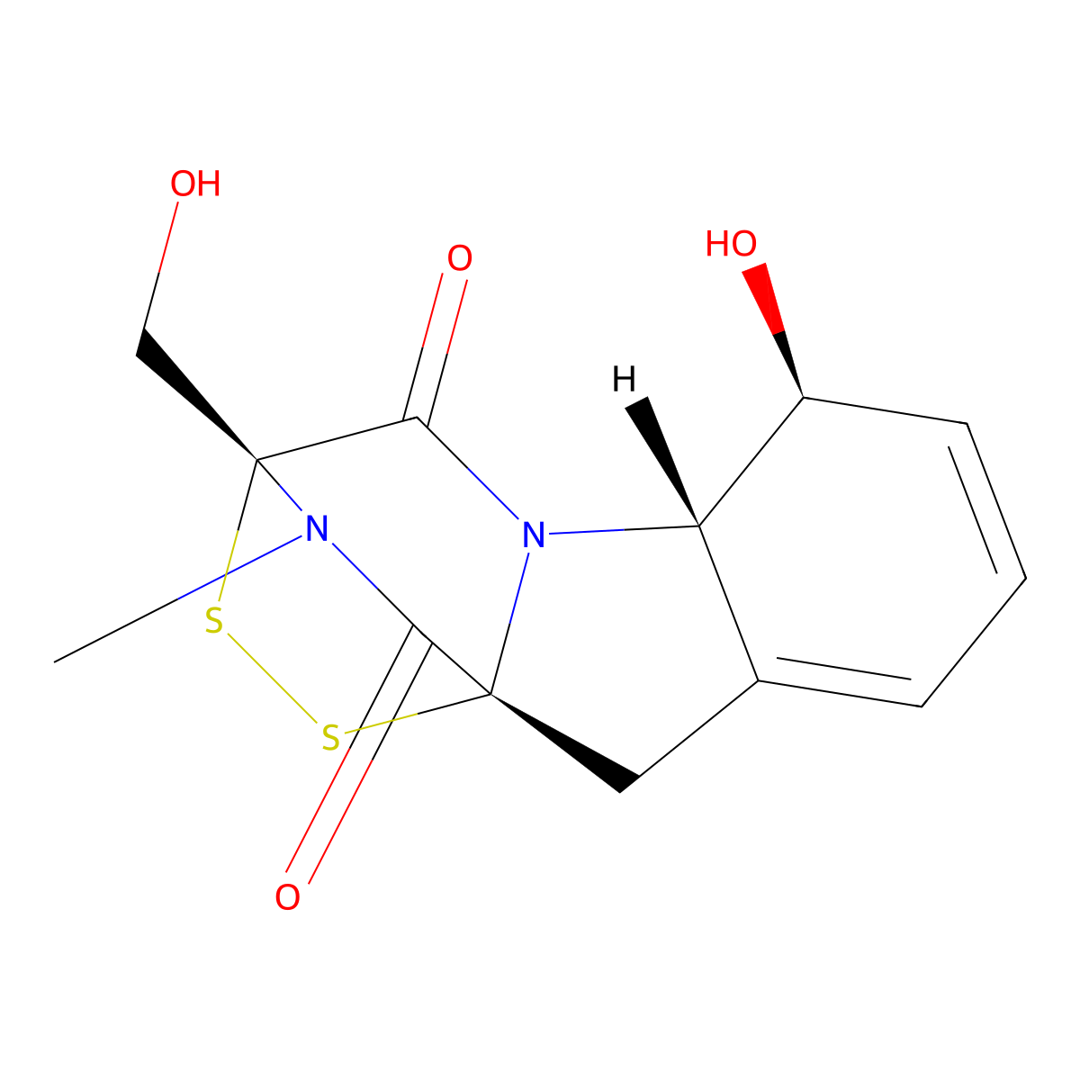 Gliotoxin molecular structure, CAS 67-99-2