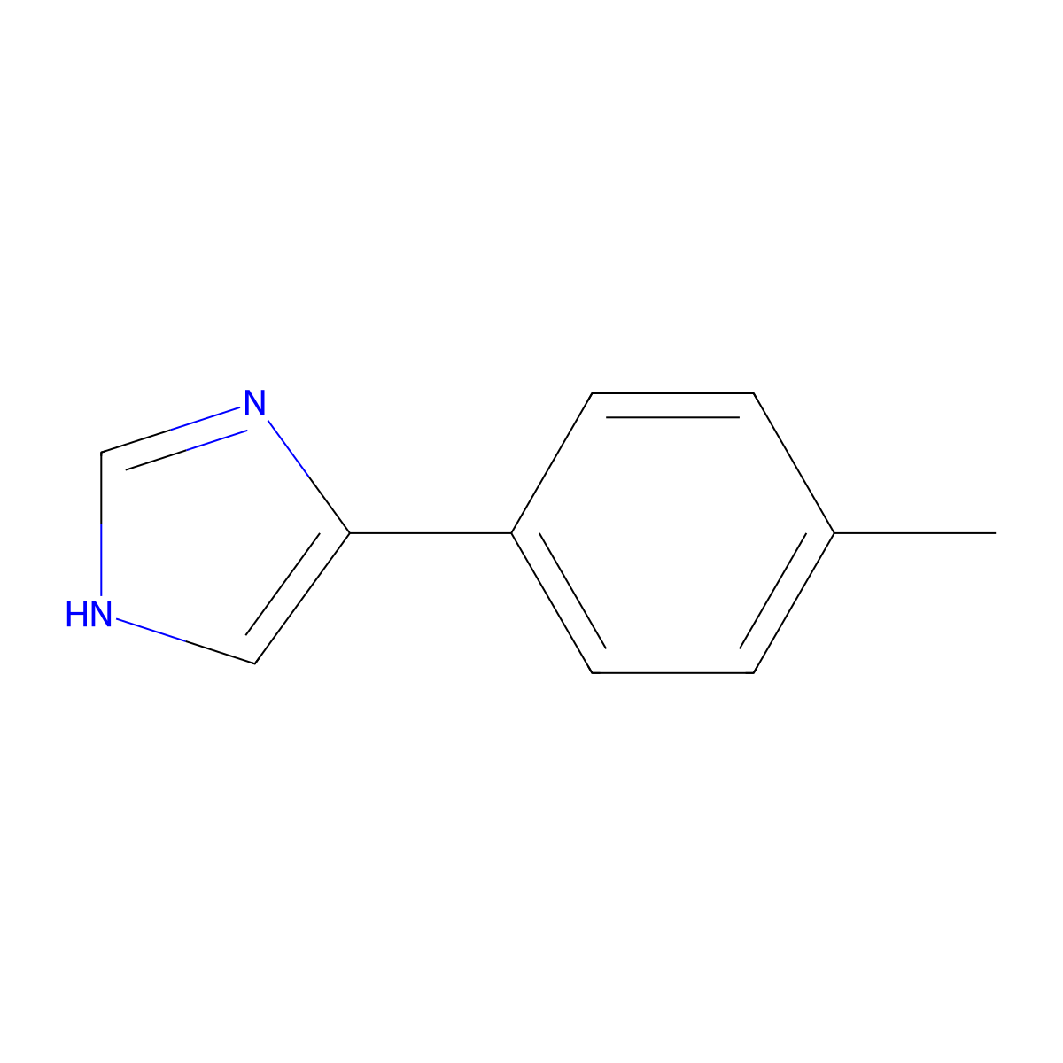 5-(4-methylphenyl)-1H-imidazole molecular structure, CAS 670-91-7