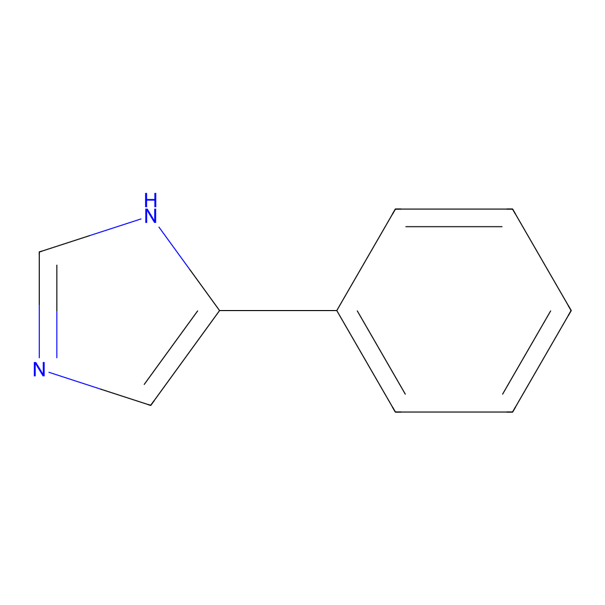 4-Phenylimidazole molecular structure, CAS 670-95-1