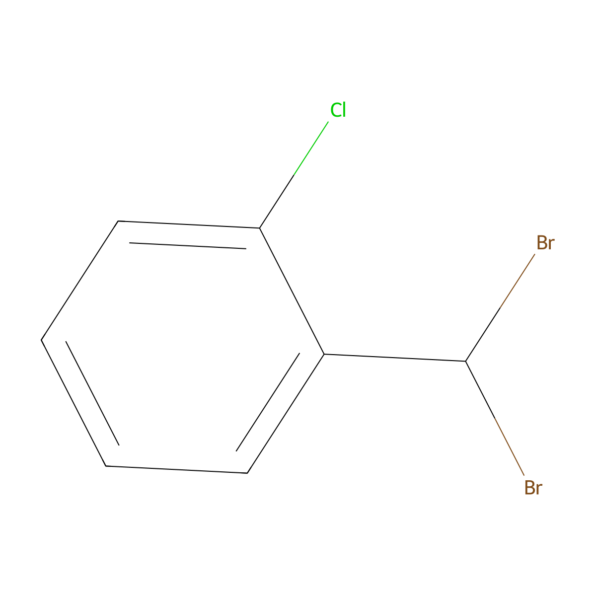 1-Chloro-2-(dibromomethyl)benzene molecular structure, CAS 67013-54-1