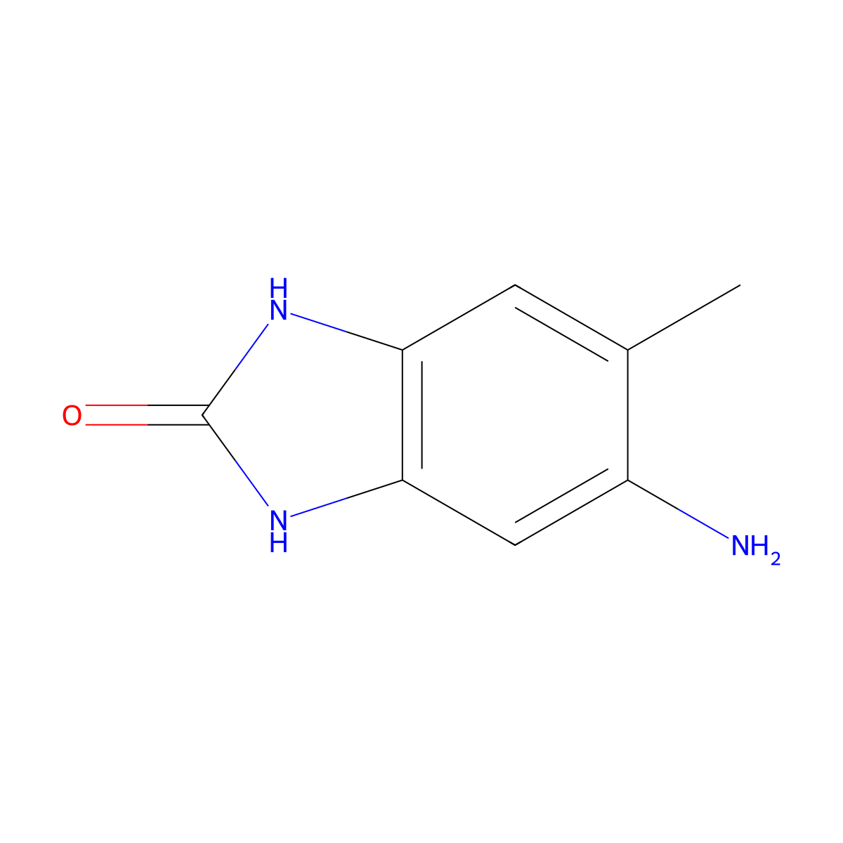 5-Amino-1,3-dihydro-6-methyl-2H-benzimidazol-2-one molecular structure, CAS 67014-36-2