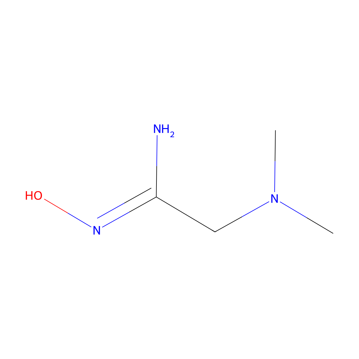 2-(Dimethylamino)-N-hydroxyacetimidamide molecular structure, CAS 67015-08-1