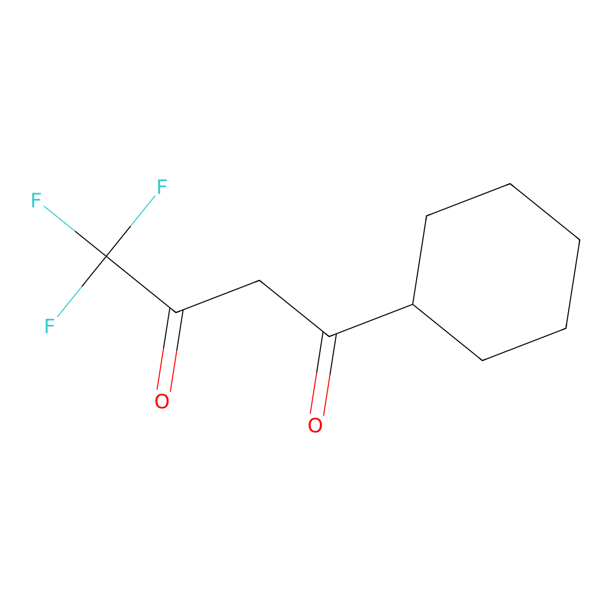 1-Cyclohexyl-4,4,4-trifluoro-butane-1,3-dione molecular structure, CAS 67015-16-1