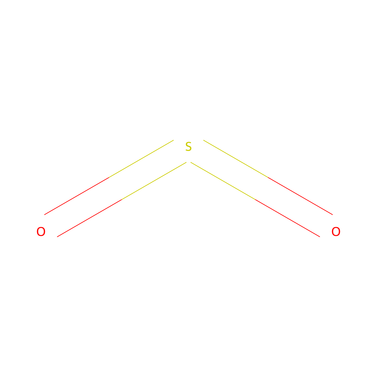 Sulfur Dioxide molecular structure, CAS 67015-63-8