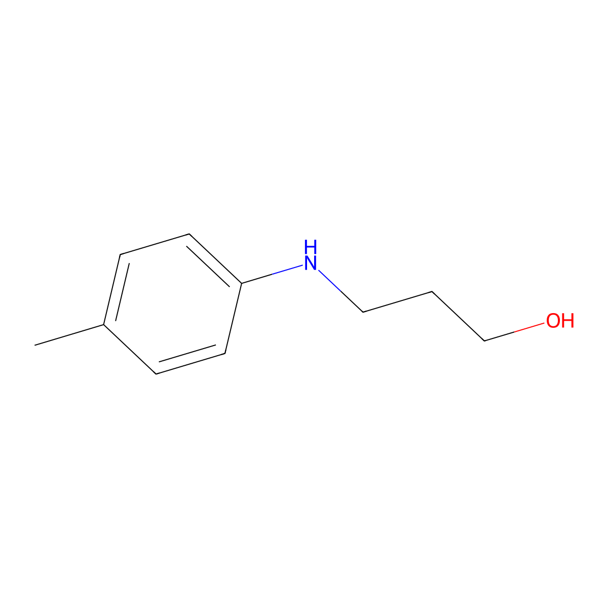3-[(4-Methylphenyl)amino]propan-1-ol molecular structure, CAS 67018-09-1