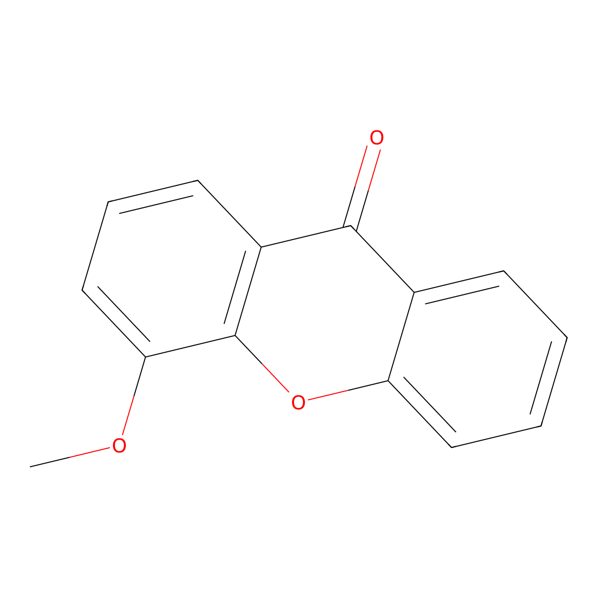 4-Methoxyxanthone molecular structure, CAS 6702-58-5