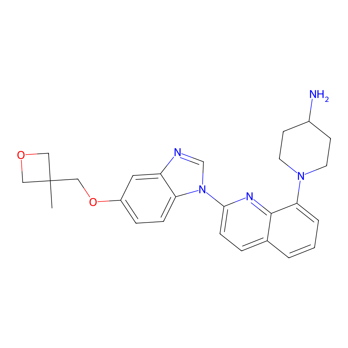Crenolanib molecular structure, CAS 670220-88-9