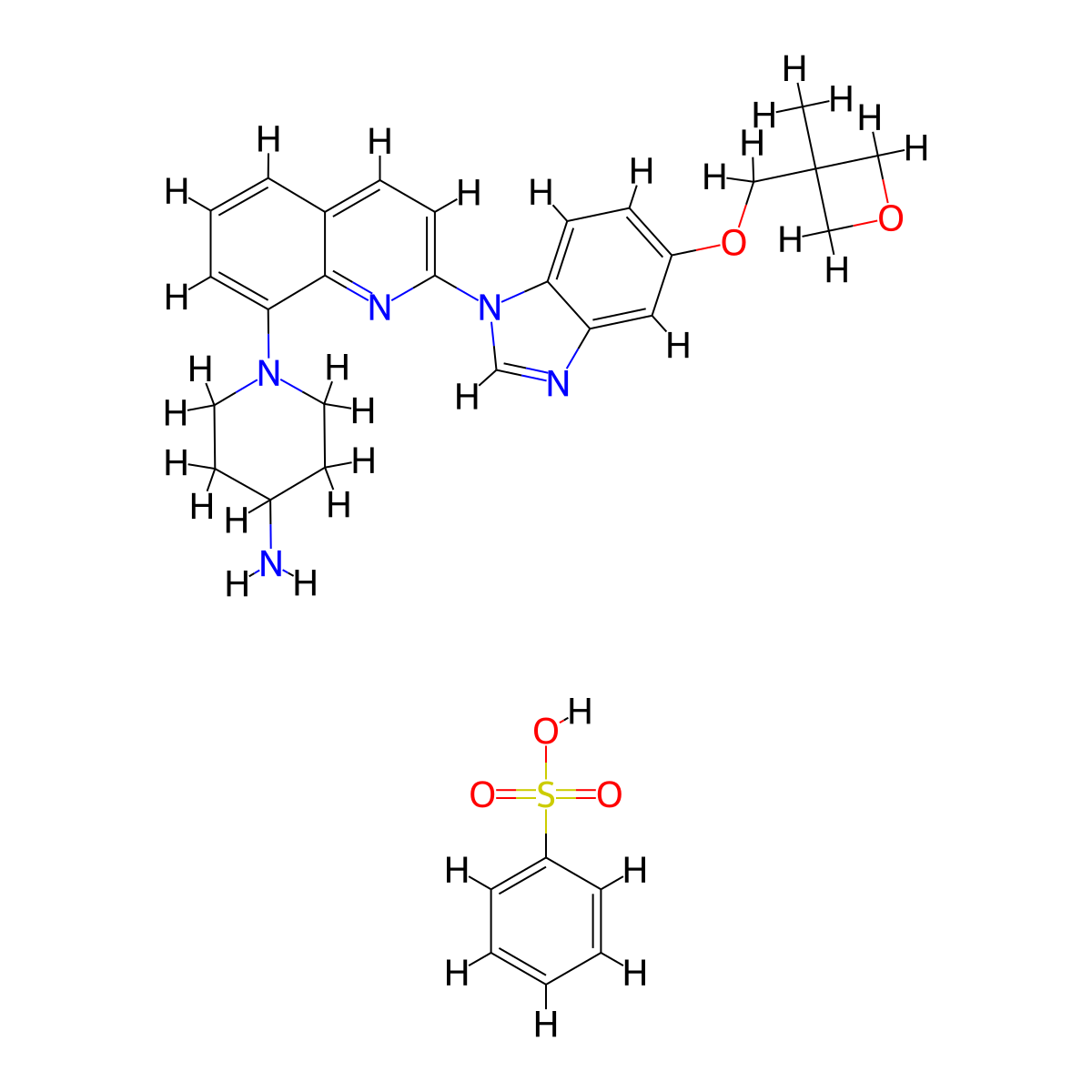 Crenolanib Besylate molecular structure, CAS 670220-93-6